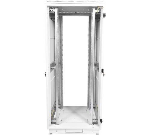 Шкаф коммутационный ЦМО (ШТК-М-42.8.10-48АА) напольный 42U 800x1000мм пер.дв.перфор. задн.дв.перфор.2-хст. 2 бок.пан. 710кг серый 855мм 129.15кг 180град.