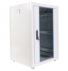 Шкаф коммутационный ЦМО (ШТК-Э-18.6.8-13АА) напольный 18U 600x800мм пер.дв.стекл металл 2 бок.пан. 540кг серый 715мм 50кг