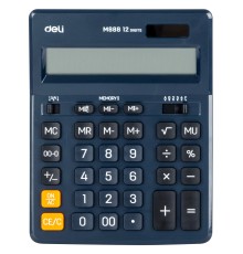 Калькулятор настольный Deli EM888F-blue темно-зеленый 12-разр.