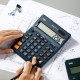 Калькулятор настольный Deli EM888F-blue темно-зеленый 12-разр.