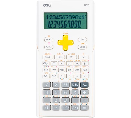Калькулятор научный Deli E1720-white белый 12-разр. Калькулятор научный Deli E1720-white белый 12-разр.
