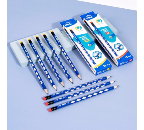 Карандаш ч/г Deli EC016-HB U-Touch HB трехгран. (12шт) Карандаш ч/г Deli EC016-HB U-Touch HB трехгран. (12шт)