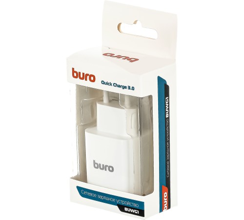 Сетевое зар./устр. Buro BUWG1 3A QC белый (BUWG18P100WH)