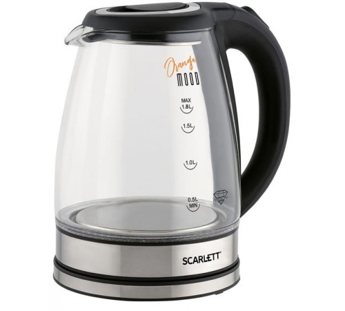 Чайник электрический Scarlett SC-EK27G36 1.8л. 1800Вт черный (корпус: стекло) Чайник электрический Scarlett SC-EK27G36 1.8л. 1800Вт черный (корпус: стекло)