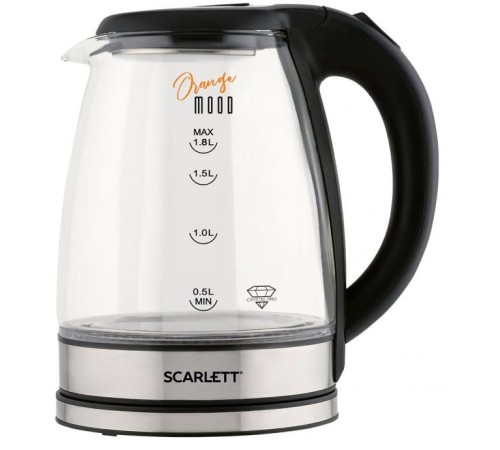Чайник электрический Scarlett SC-EK27G36 1.8л. 1800Вт черный (корпус: стекло) Чайник электрический Scarlett SC-EK27G36 1.8л. 1800Вт черный (корпус: стекло)