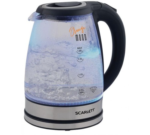 Чайник электрический Scarlett SC-EK27G36 1.8л. 1800Вт черный (корпус: стекло) Чайник электрический Scarlett SC-EK27G36 1.8л. 1800Вт черный (корпус: стекло)