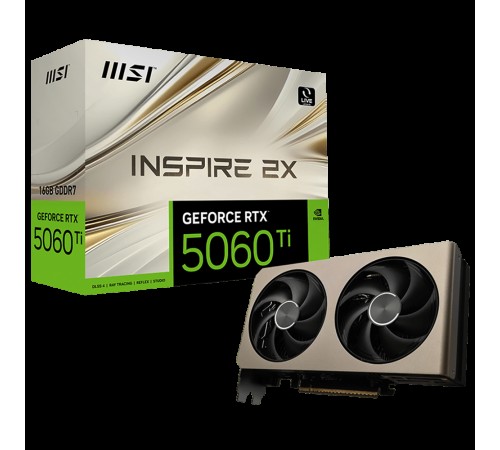 Видеокарта MSI RTX5060Ti INSPIRE 2X 16GB GDDR7 128bit 3xDP HDMI 2FAN RTL Видеокарта MSI RTX5060Ti INSPIRE 2X 16GB GDDR7 128bit 3xDP HDMI 2FAN RTL