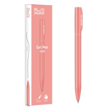 Ручка гелев. Deli Nusign NS552pink розовый черные линия 0.5мм