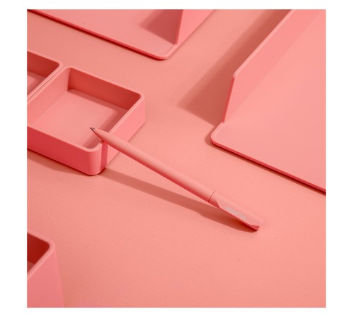 Ручка гелев. Deli Nusign NS552pink розовый черные линия 0.5мм