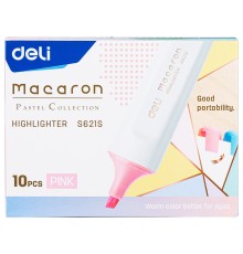 Текстовыделитель Deli ES621Spink Macaron скошенный пиш. наконечник 1-5мм розовый