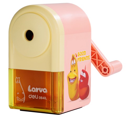 Точилка для карандашей механическая Deli E0641L Larva 1 отверстие пластик ассорти Точилка для карандашей механическая Deli E0641L Larva 1 отверстие пластик ассорти