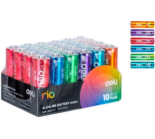 Батарея Deli Rio AA (4шт) спайка