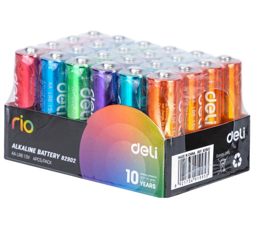 Батарея Deli Rio AA (4шт) спайка