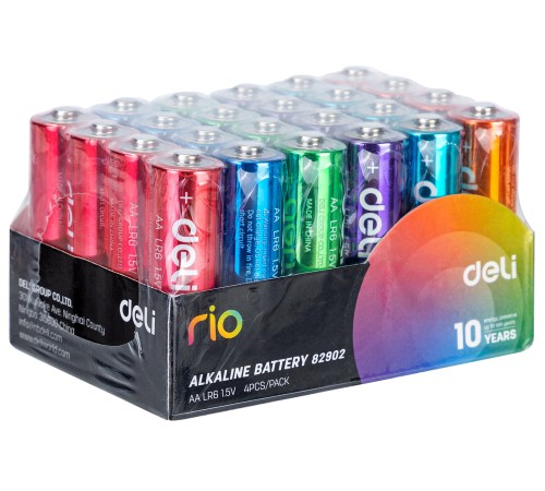 Батарея Deli Rio AA (4шт) спайка