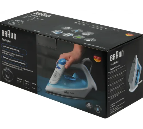 Утюг Braun SI1050BL 2000Вт голубой Утюг Braun SI1050BL 2000Вт голубой
