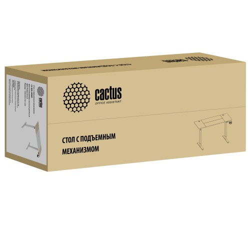 Стол Cactus CS-EDL-WWD столешница МДФ дуб молочный каркас белый Стол Cactus CS-EDL-WWD столешница МДФ дуб молочный каркас белый