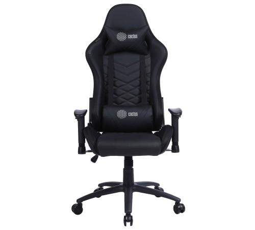 Кресло игровое Cactus CS-CHR-0099BL черный сиденье черный эко.кожа с подголов. крестовина металл пластик черный Кресло игровое Cactus CS-CHR-0099BL черный сиденье черный эко.кожа с подголов. крестовина металл пластик черный
