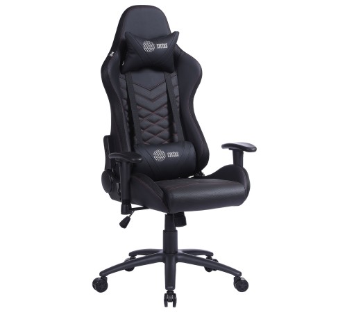 Кресло игровое Cactus CS-CHR-0099BLR черный/красный эко.кожа металл Кресло игровое Cactus CS-CHR-0099BLR черный/красный эко.кожа металл