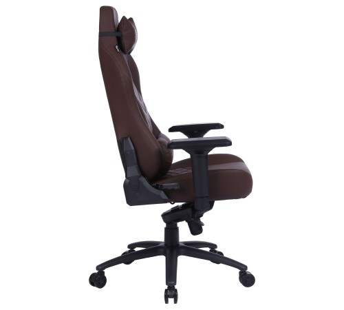 Кресло игровое Cactus CS-CHR-0112BR коричневый эко.кожа металл