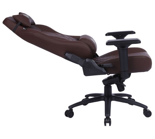Кресло игровое Cactus CS-CHR-0112BR коричневый эко.кожа металл