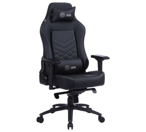Кресло игровое Cactus CS-CHR-0112BL черный эко.кожа металл Кресло игровое Cactus CS-CHR-0112BL черный эко.кожа металл
