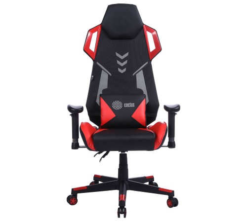 Кресло игровое Cactus CS-CHR-090BLR черный/красный эко.кожа пластик Кресло игровое Cactus CS-CHR-090BLR черный/красный эко.кожа пластик