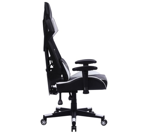 Кресло игровое Cactus CS-CHR-090BLW черный/белый эко.кожа пластик