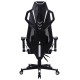 Кресло игровое Cactus CS-CHR-090BLW черный/белый эко.кожа пластик