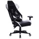 Кресло игровое Cactus CS-CHR-090BLW черный/белый эко.кожа пластик