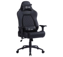 Кресло игровое Cactus CS-CHR-130 черный эко.кожа металл