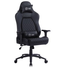 Кресло игровое Cactus CS-CHR-130 черный эко.кожа металл