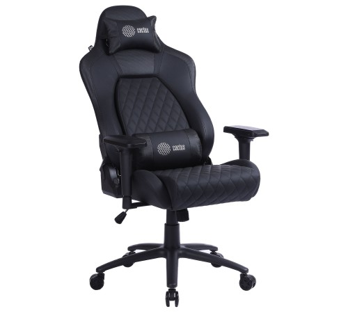 Кресло игровое Cactus CS-CHR-130 черный эко.кожа металл Кресло игровое Cactus CS-CHR-130 черный эко.кожа металл
