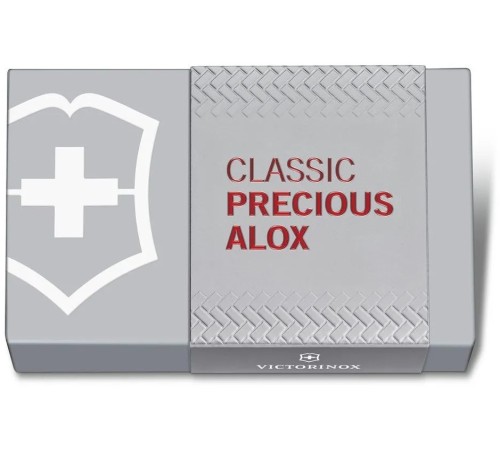 Нож перочинный Victorinox Classic Precious Alox (0.6221.401G) 58мм 5функц. красный подар.коробка Нож перочинный Victorinox Classic Precious Alox (0.6221.401G) 58мм 5функц. красный подар.коробка