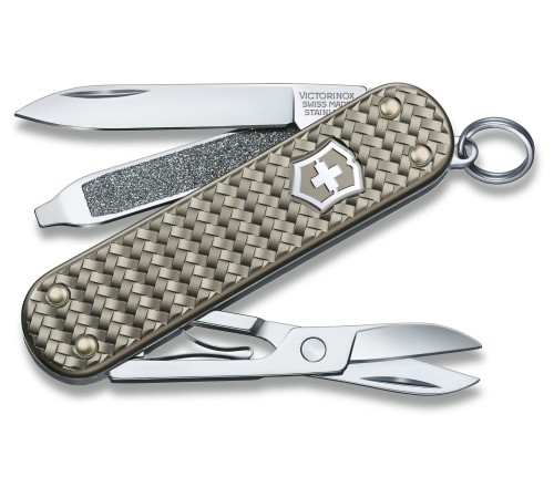 Нож перочинный Victorinox Classic Precious Alox (0.6221.4031G) 58мм 5функц. серый подар.коробка Нож перочинный Victorinox Classic Precious Alox (0.6221.4031G) 58мм 5функц. серый подар.коробка