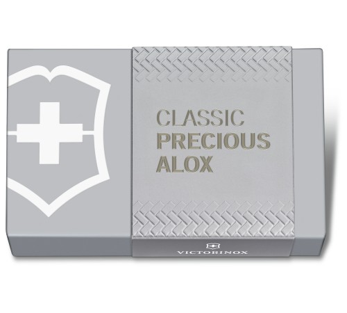 Нож перочинный Victorinox Classic Precious Alox (0.6221.4031G) 58мм 5функц. серый подар.коробка Нож перочинный Victorinox Classic Precious Alox (0.6221.4031G) 58мм 5функц. серый подар.коробка