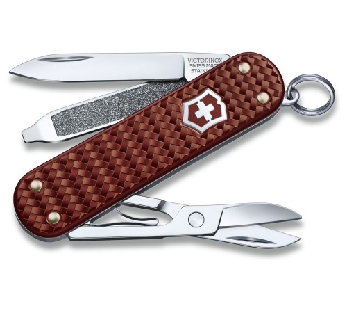 Нож перочинный Victorinox Classic Precious Alox (0.6221.4011G) 58мм 5функц. коричневый подар.коробка Нож перочинный Victorinox Classic Precious Alox (0.6221.4011G) 58мм 5функц. коричневый подар.коробка