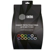 Пластик для ручки 3D Cactus CS-3D-PETG-12x10M PETG d1.75мм L10м 12цв.