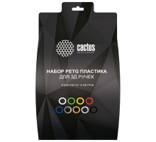 Пластик для ручки 3D Cactus CS-3D-PETG-9X10M PETG d1.75мм L10м 9цв.