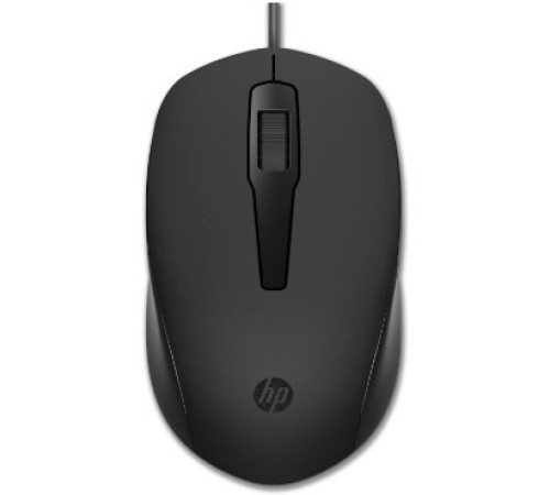 Мышь HP 150 черный оптическая USB