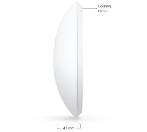 UBIQUITI U7-LR Точка доступа 2,4+5 ГГц, Wi-Fi 7, 3х3 MU-MIMO, 802.3af, 1х 2,5G RJ45