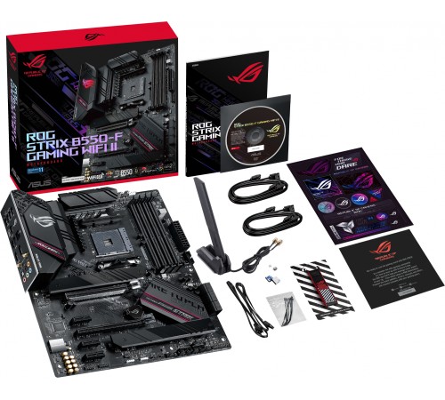 Материнская плата Asus ROG STRIX B550-F GAMING WIFI II Soc-AM4 AMD B550 4xDDR4 ATX AC`97 8ch(7.1) 2.5Gg RAID+HDMI+DP