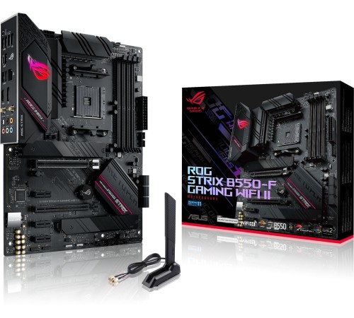 Материнская плата Asus ROG STRIX B550-F GAMING WIFI II Soc-AM4 AMD B550 4xDDR4 ATX AC`97 8ch(7.1) 2.5Gg RAID+HDMI+DP