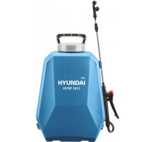 Опрыскиватель Hyundai HYSP 1612, аккумуляторный, ранцевый, 16л, голубой/серый