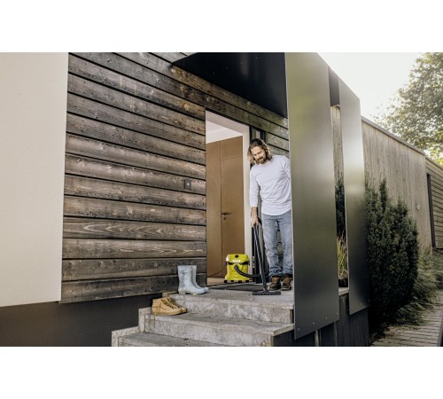 Строительный пылесос Karcher WD 2 Plus V-12/4/18 1000Вт (уборка: сухая/сбор воды) желтый