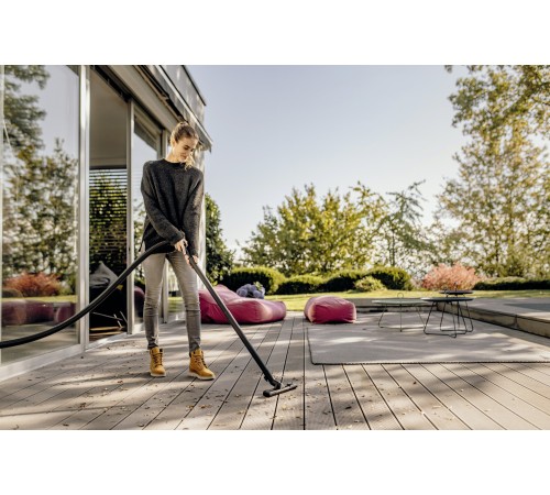 Строительный пылесос Karcher WD 2 Plus S V-15/4/18 1000Вт (уборка: сухая/сбор воды) желтый