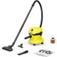 Строительный пылесос Karcher WD 2 Plus V-12/6/18/C 1000Вт (уборка: сухая/влажная) желтый