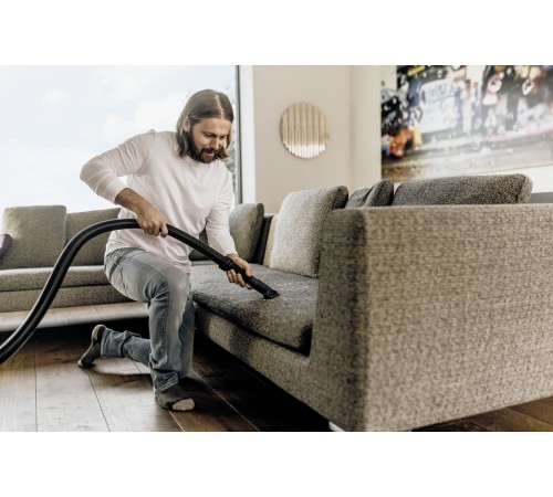 Строительный пылесос Karcher WD 2 Plus V-12/6/18/C 1000Вт (уборка: сухая/влажная) желтый Строительный пылесос Karcher WD 2 Plus V-12/6/18/C 1000Вт (уборка: сухая/влажная) желтый