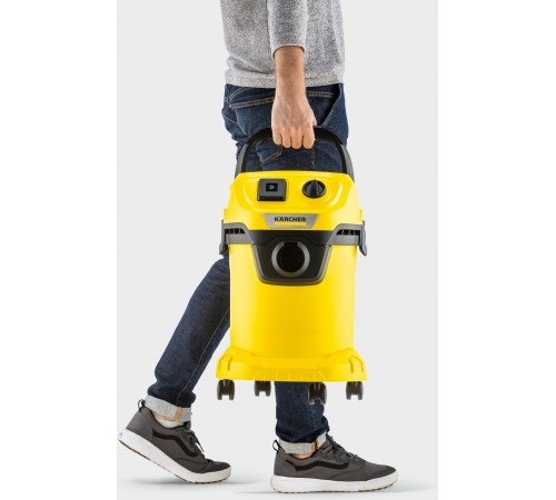 Строительный пылесос Karcher WD 3 P V-17/4/20 1000Вт (уборка: сухая/сбор воды) желтый Строительный пылесос Karcher WD 3 P V-17/4/20 1000Вт (уборка: сухая/сбор воды) желтый