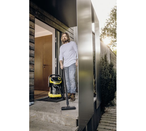 Строительный пылесос Karcher WD 5 S V-25/5/22 1100Вт (уборка: сухая/сбор воды) желтый Строительный пылесос Karcher WD 5 S V-25/5/22 1100Вт (уборка: сухая/сбор воды) желтый