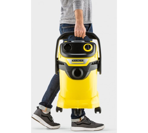 Строительный пылесос Karcher WD 5 V-25/5/22 1100Вт (уборка: сухая/сбор воды) желтый Строительный пылесос Karcher WD 5 V-25/5/22 1100Вт (уборка: сухая/сбор воды) желтый